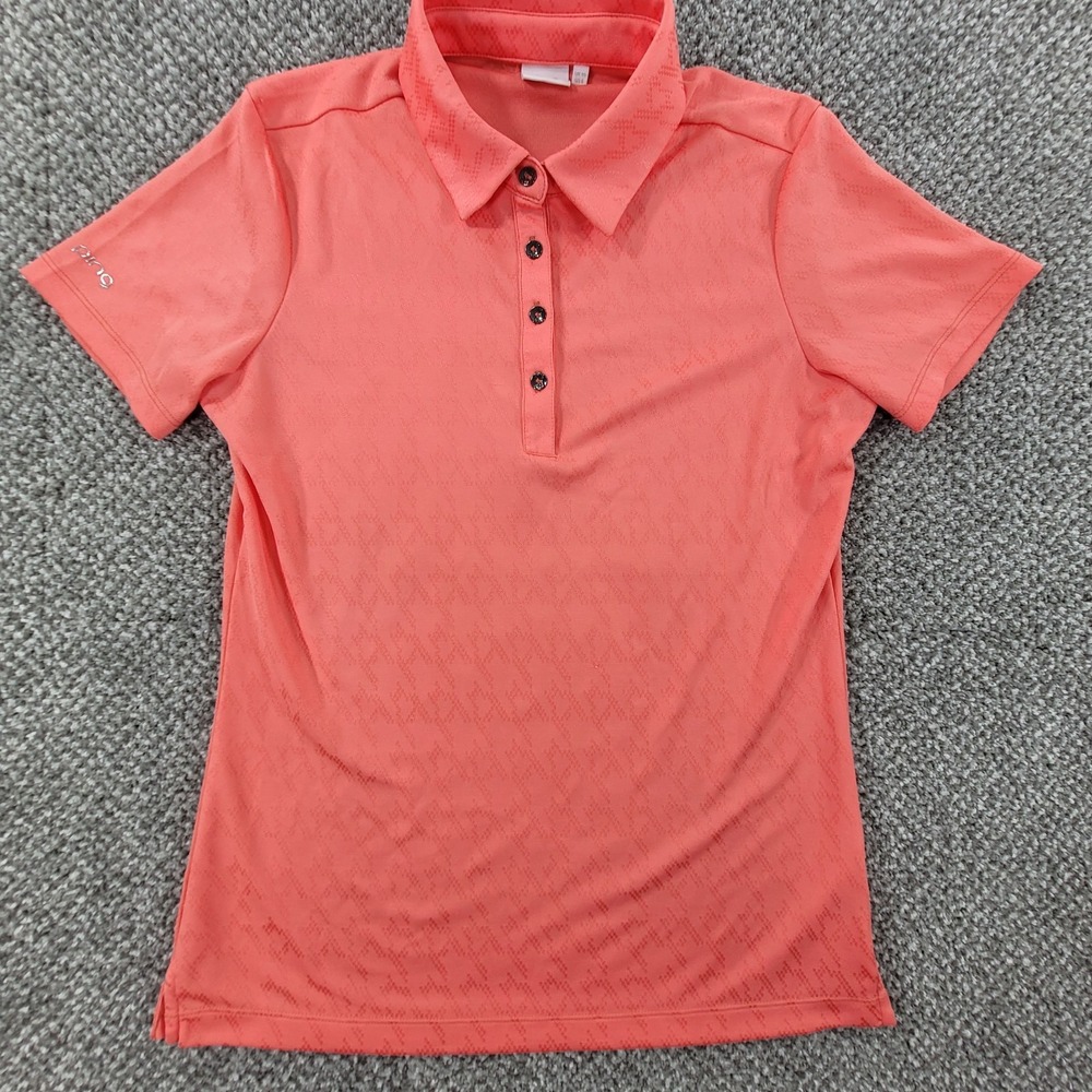 Ping Polo Shirt Womens Size 6 Pink Stretch Golf Performance Top Sensorcool - Picture 14 of 14